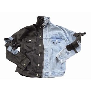 Boohoo Men's Black Denim Jean Jacket Size Small
